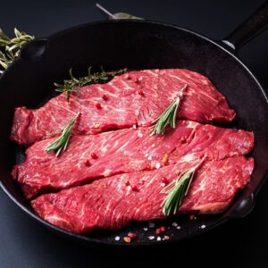 Alyvuogėmis maitintos (Olive fed) Wagyu jautienos BAVETTE DE ALOYAU 1.7 kg.