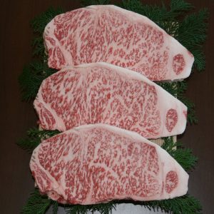 Japoniškos Wagyu jautienos striploin steikas 400 g.