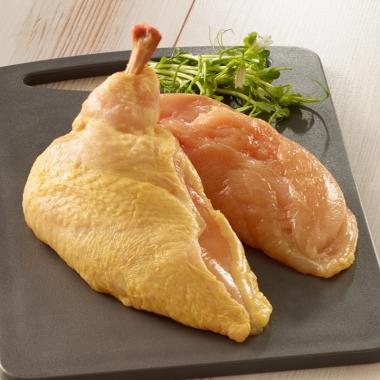 Prancūziškos kukurūzinės vištos filė su kauliuku (2x250g.)