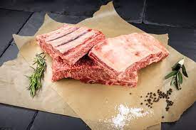 Alyvuogėmis maitintos (Olive fed) Wagyu jautienos šonkauliai 2.5 kg.