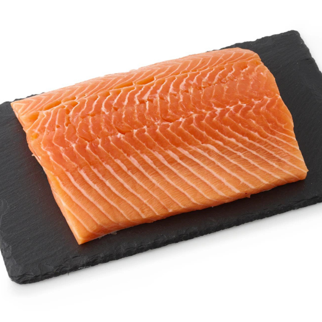 Untitled design - 2025-02-17T184126.974 Atlantinės lašišos nugarinė išpjova (loin) 300g - Image 1